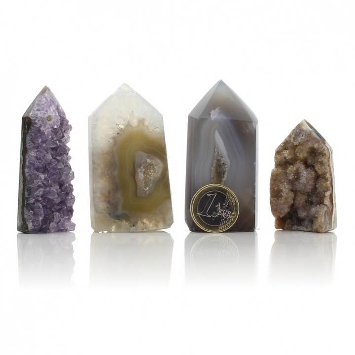 UniArt - Wholesale Spiritual Stone/Crystal - Agate points with crystallization, 300-gram lot8