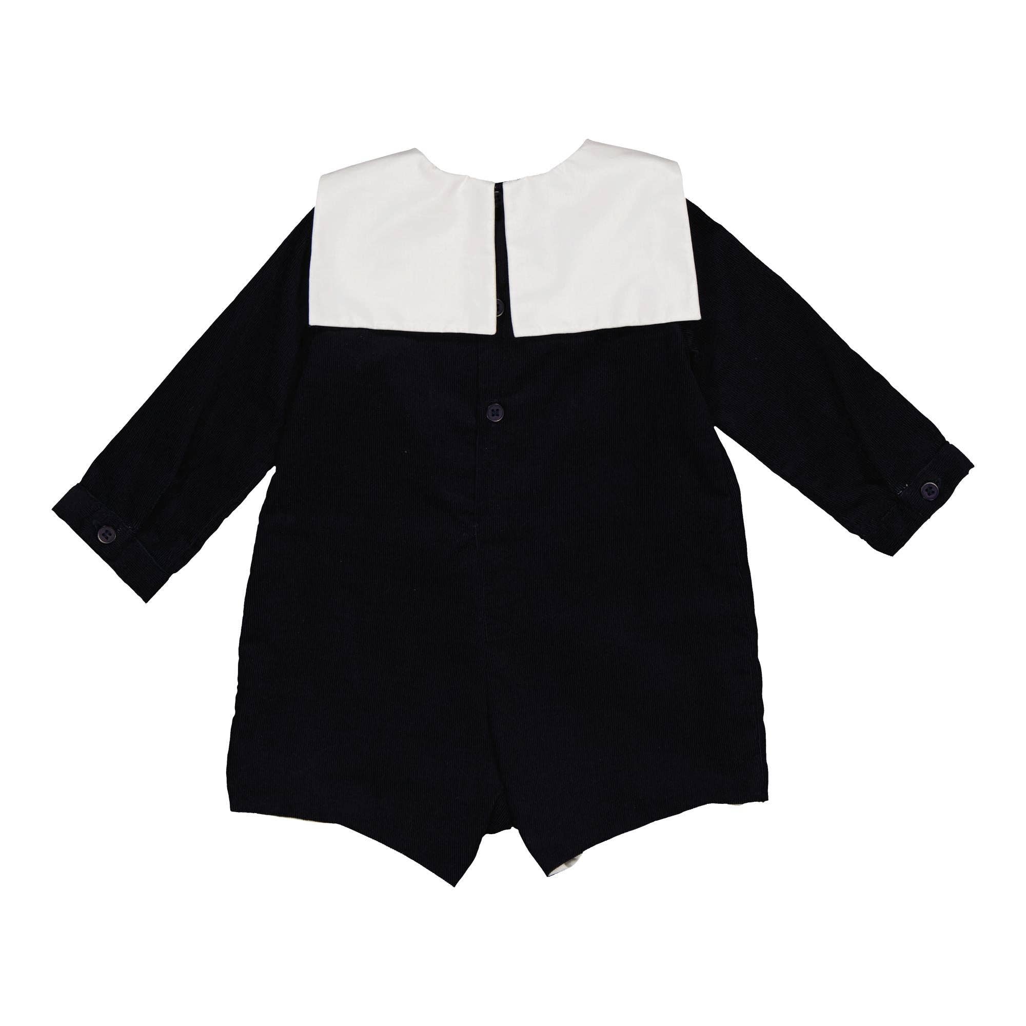 Kidiwi handmade - Wholesale Bodysuit (Non-Footed) - Baby - Liseron, navy corduroy romper1