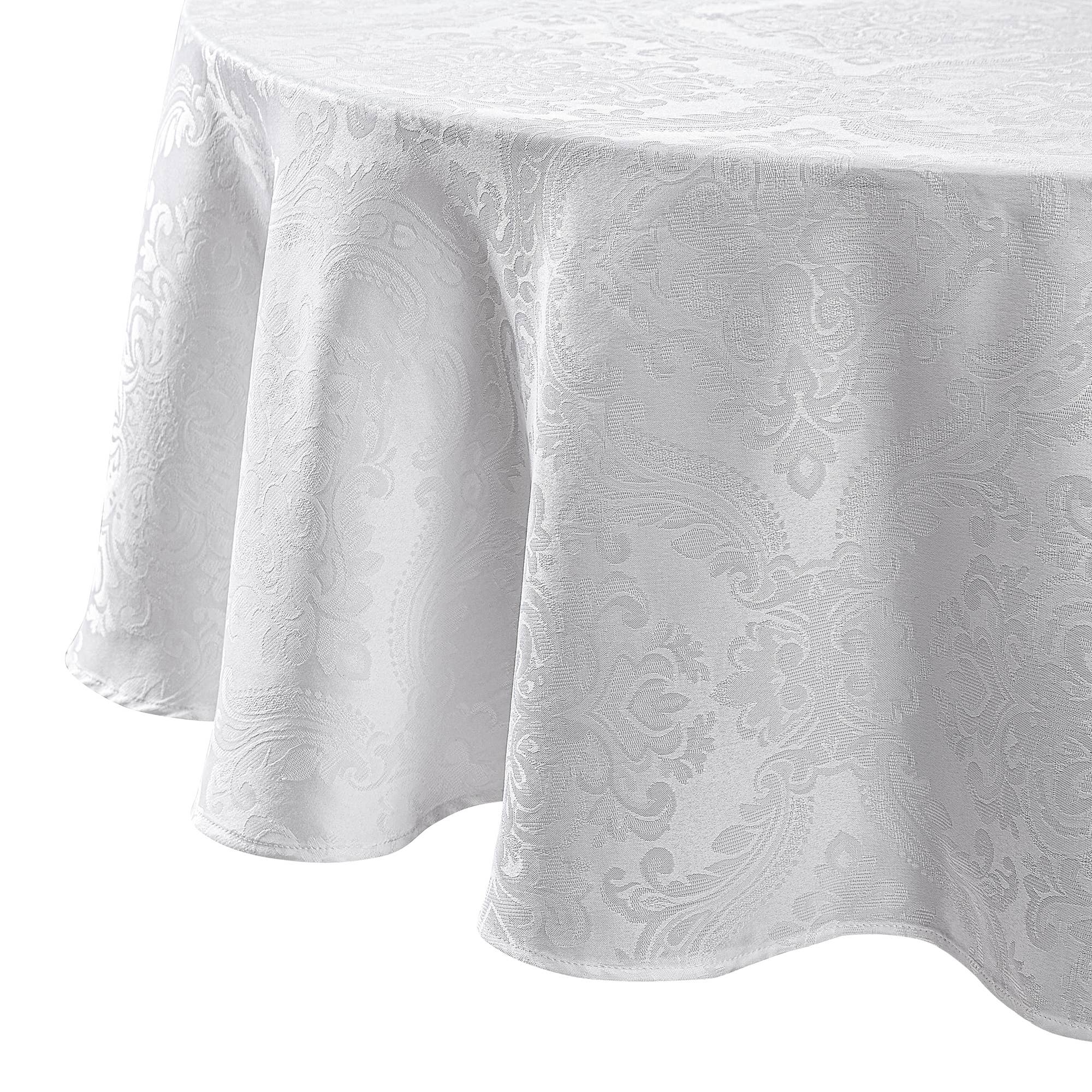 Threadmade Home - Wholesale Tablecloth - Caiden Elegance Damask Water and Stain Resistant Tablecloth4