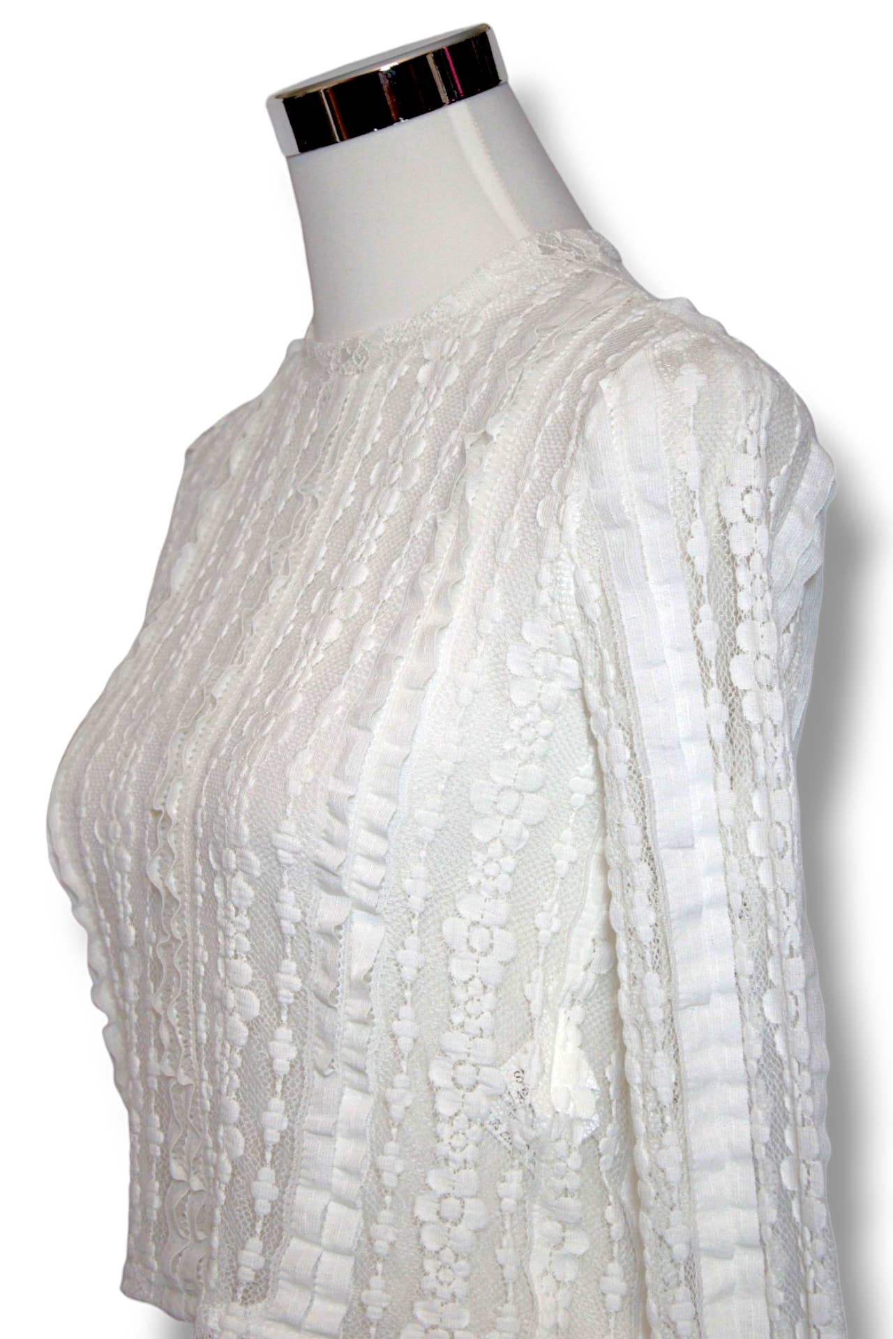 White Elegant Dream Shirt: Viscose Blend with Stretch for wholesale on Faire1
