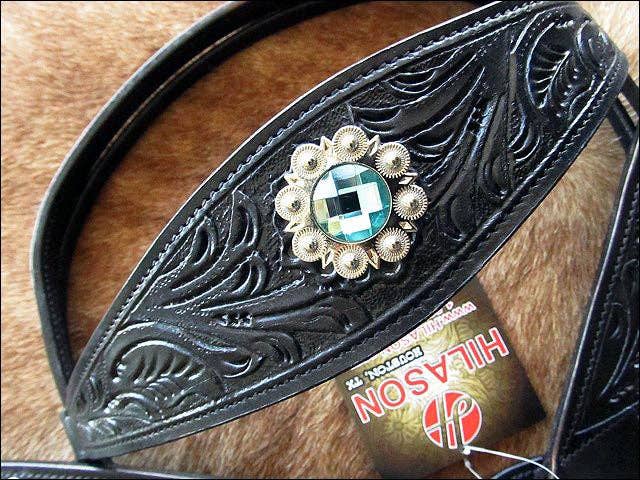 HILASON - Wholesale Horseback Riding Gear - HILASON Western Horse Headstall Breast Collar Set Tack Genuine American Leather | For Horses Headstalls154