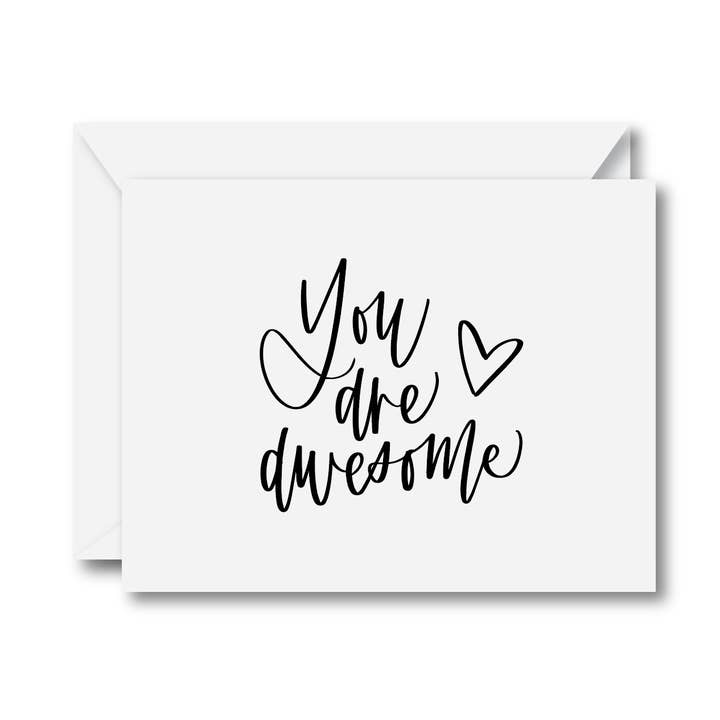 Tarjeta de felicitación «Eres impresionante» para venta al por mayor de Carly Allred Studio