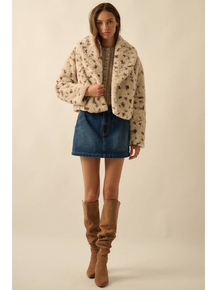 Promesa USA - Wholesale Jacket - Women's - Faux Rabbit Fur Fleece Shawl-Collar Pocket Jacket12