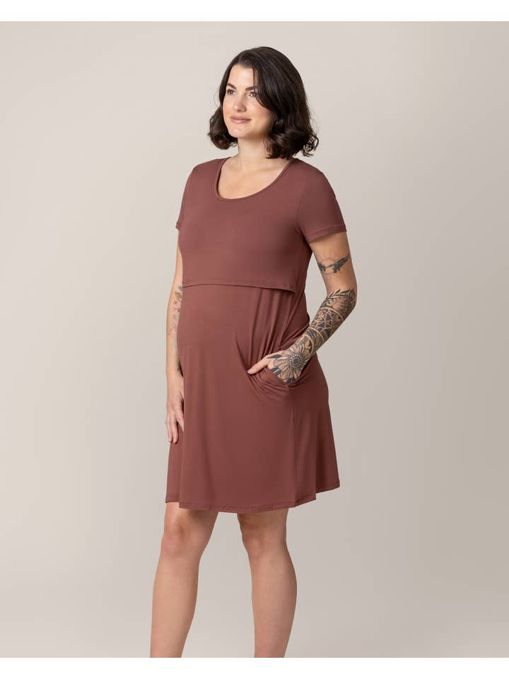 Kindred Bravely - Wholesale Dress - Maternity - Eleanora Bamboo Maternity & Nursing Dress