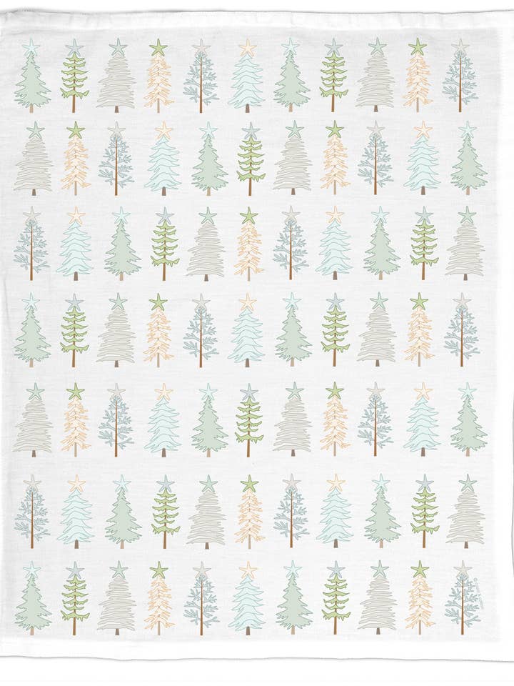 Coastal Christmas, økologisk bomulds viskestykke - Ferie for engroshandel hos Coast & Cotton