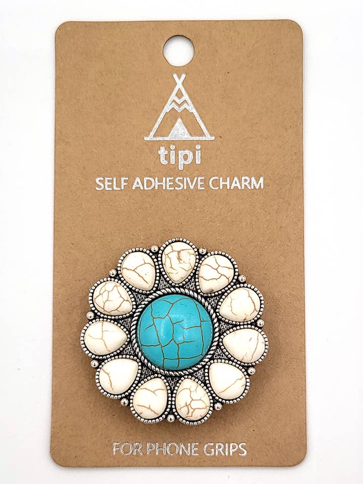 Western Concho zelfklevende telefoonhouder met hanger, verschillende kleuren voor wholesale door anbfashion