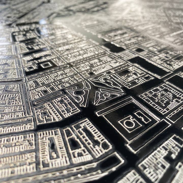 Brandthout. - Wholesale Map - Metal citymap Rotterdam