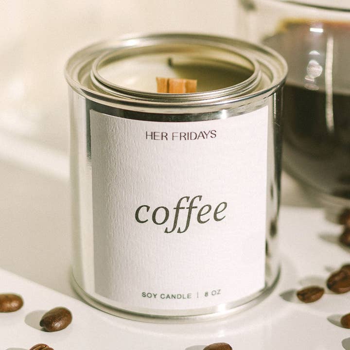Coffee Scented Candle for wholesale by Her Fridays