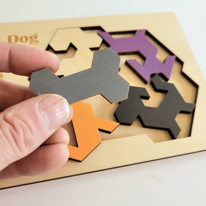 Palmetto Puzzle Works - Wholesale Puzzle - Adult - Give a Dog a Bone Wooden Brainteaser Puzzle2