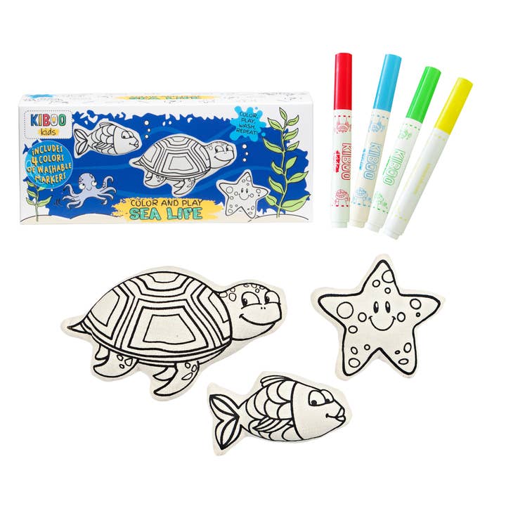 Sea Life Coloring Set for wholesale by Kiboo Kids