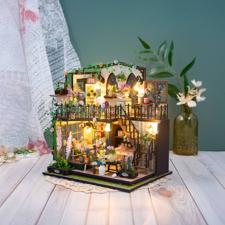 Hands Craft - Wholesale DIY Craft Kit - DIY Miniature House Kit: Garden Loft2