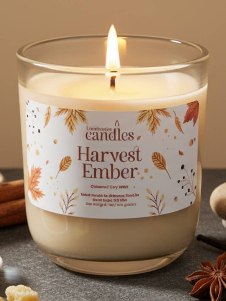 Raccolto Ember (311 g) per la vendita all'ingrosso da parte di Luminosity Candles