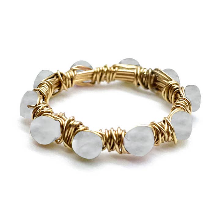 Cirkel perle ring for engroshandel hos Dana Blair Designs