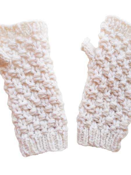 Luxurious White 4-Ply Knit Wool for Ultimate Comfort for wholesale by Earth Divas