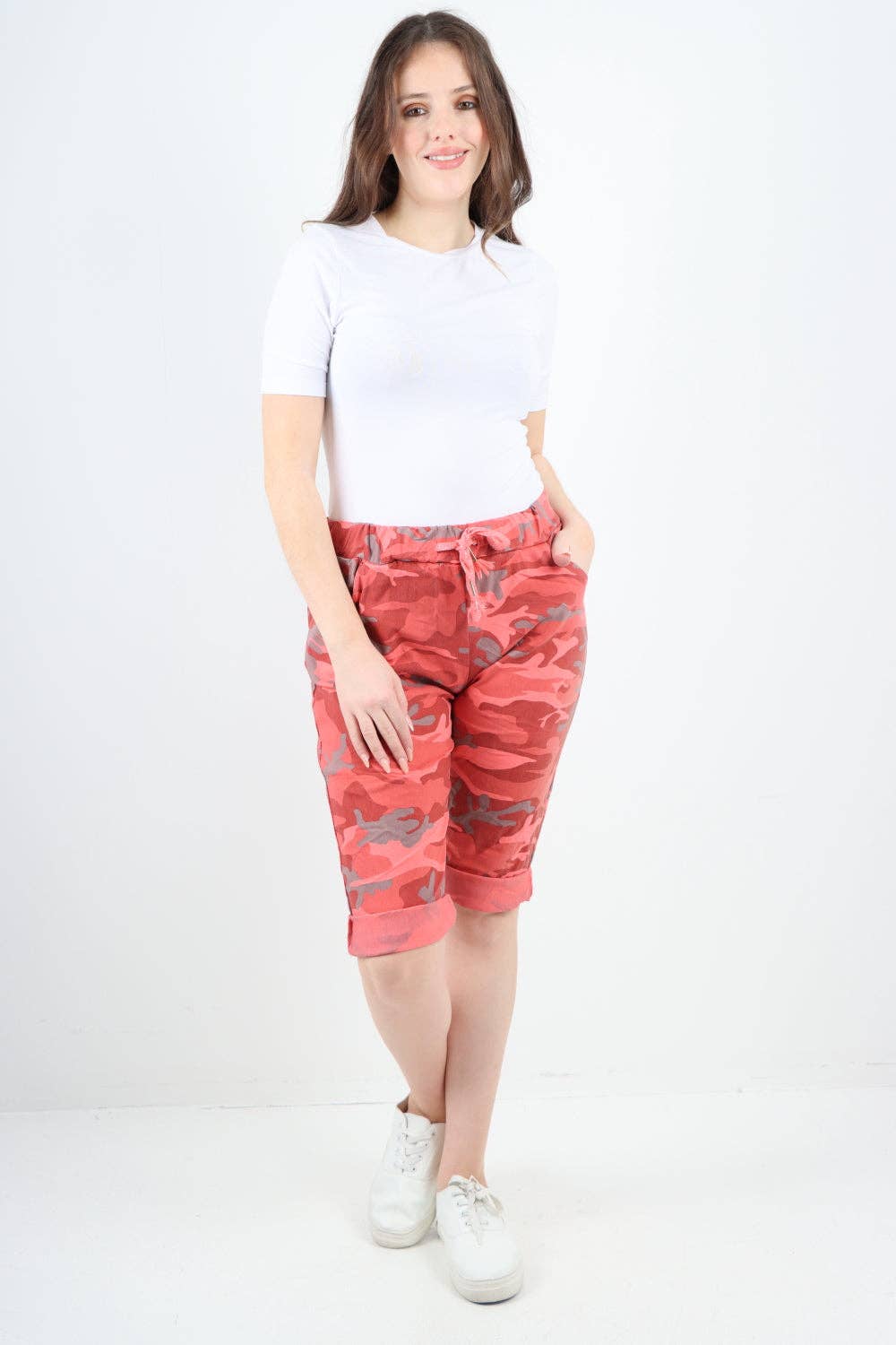 Miss Bold – wholesale Shorts – Women’s – Italian Camouflage Magic Chino Shorts57