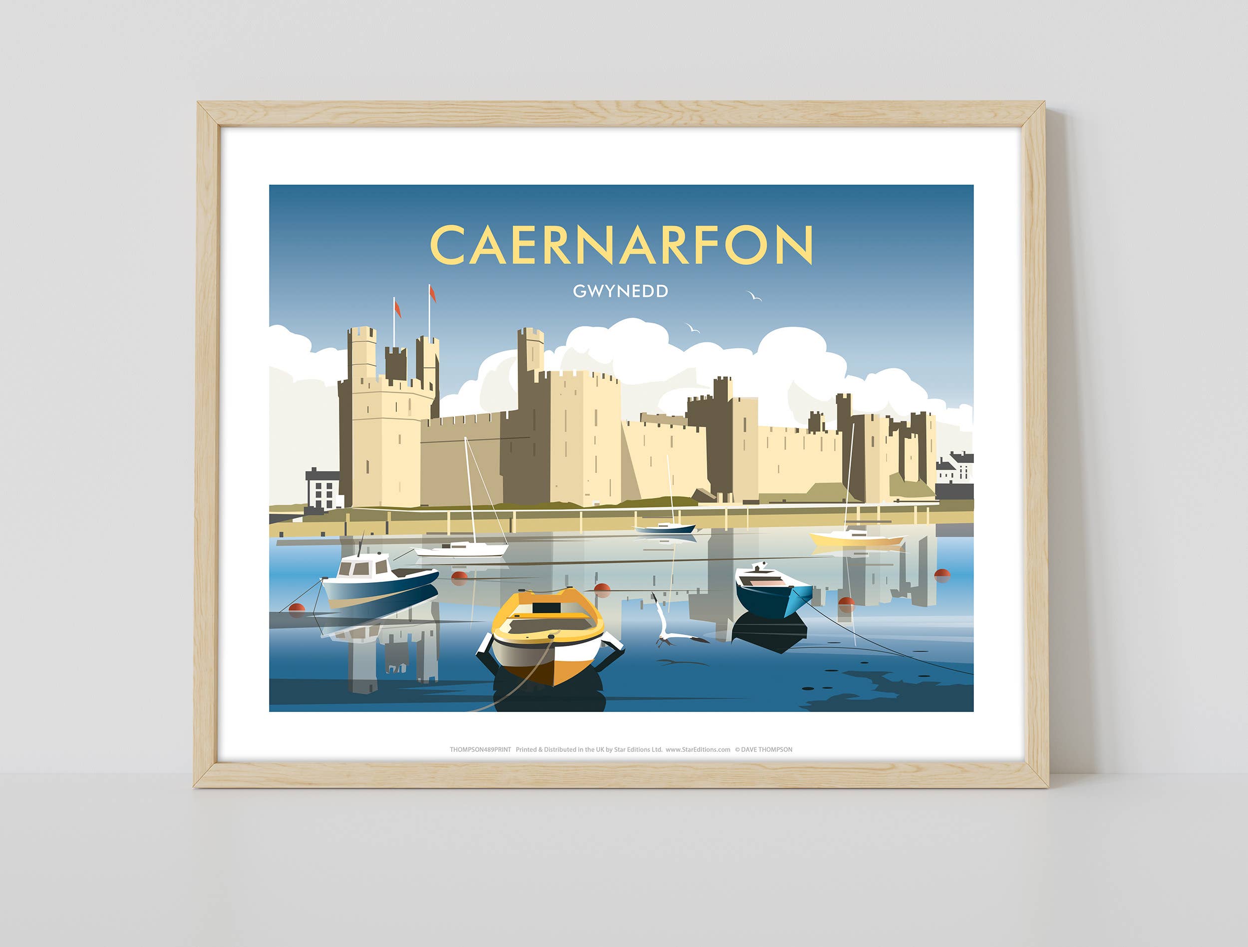 Star Editions - Wholesale Art Print - Caernarfon By Artist Dave Thompson - Premium Art Print1