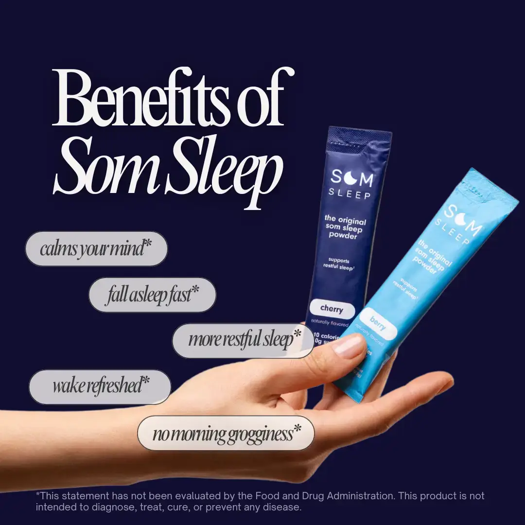Som Sleep - Wholesale Powdered Health Drink - Som Sleep Aid Powder, Magnesium & Melatonin, Berry & Cherry1