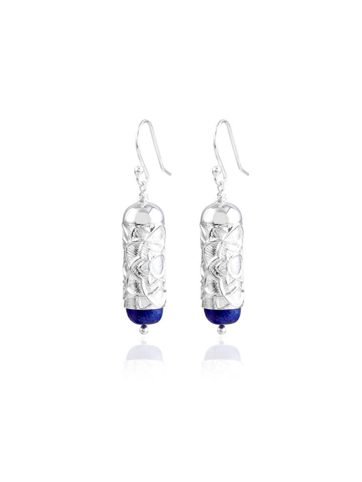 Lotus Geometry Earrings for wholesale by Gamar Jewellery