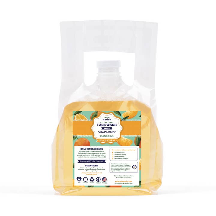 Natural Face Wash 5 Gal Bulk Refill Zero Waste Closed Loop for wholesale by Yaya Maria's