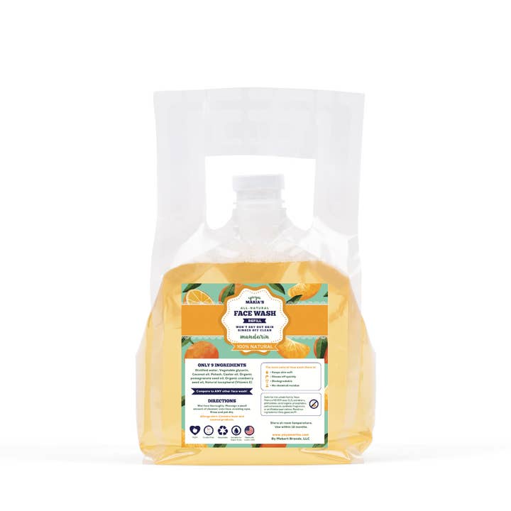 Yaya Maria's - Wholesale Facial Cleanser - Natural Face Wash 5 Gal Bulk Refill Zero Waste Closed Loop