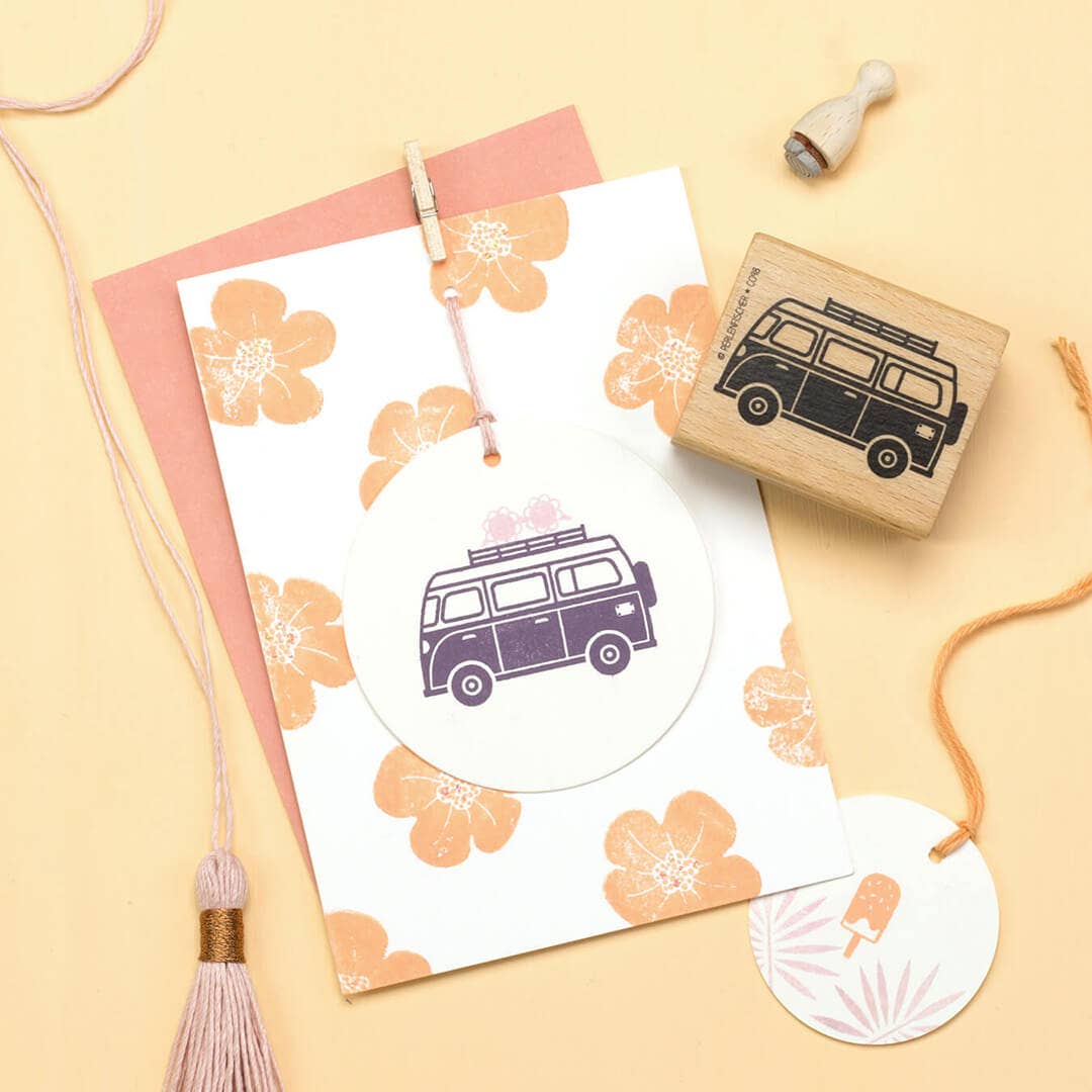 Perlenfischer - Wholesale Rubber/Decorative Stamp - 12x Stamp | Ice Cream on a Stick1