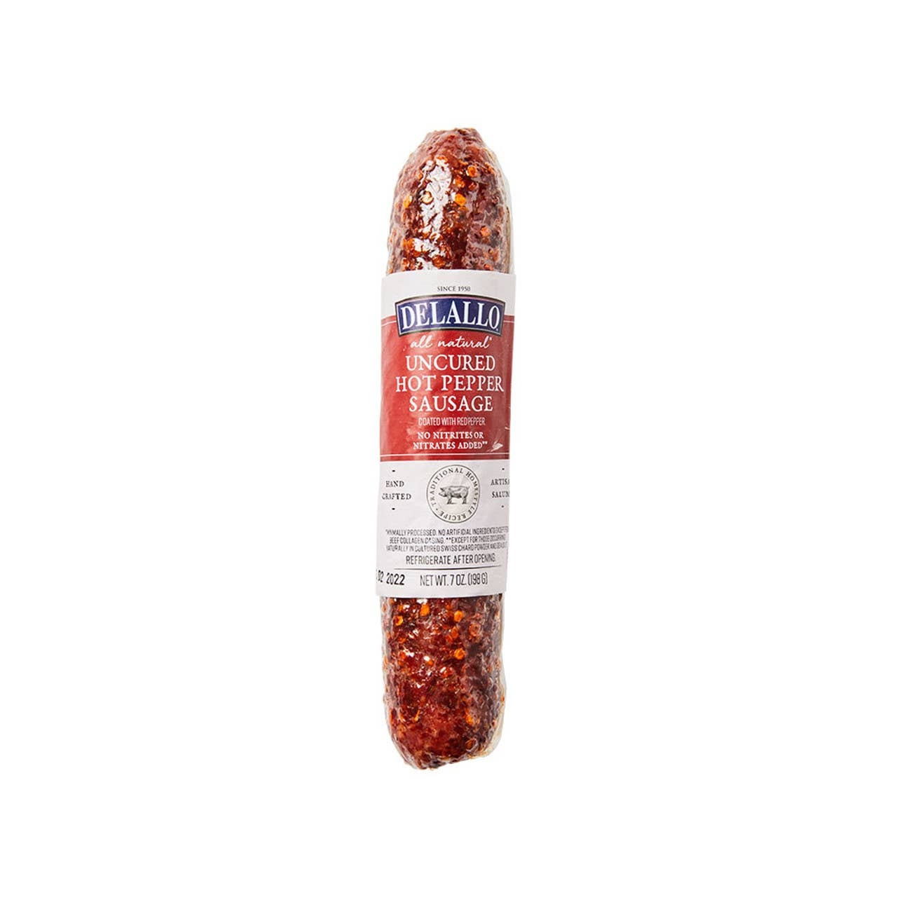Delallo - Wholesale Pork - Hot Pepper Dry Sausage