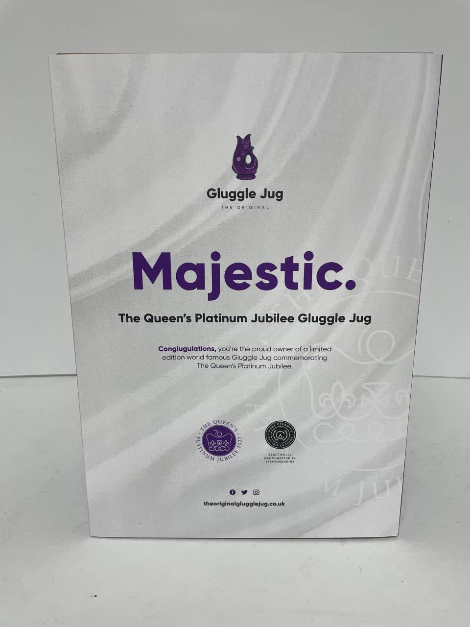 The Original Gluggle Jug Factory - Wholesale Jug - Limited Edition Queens Jubilee Gluggle Jug2