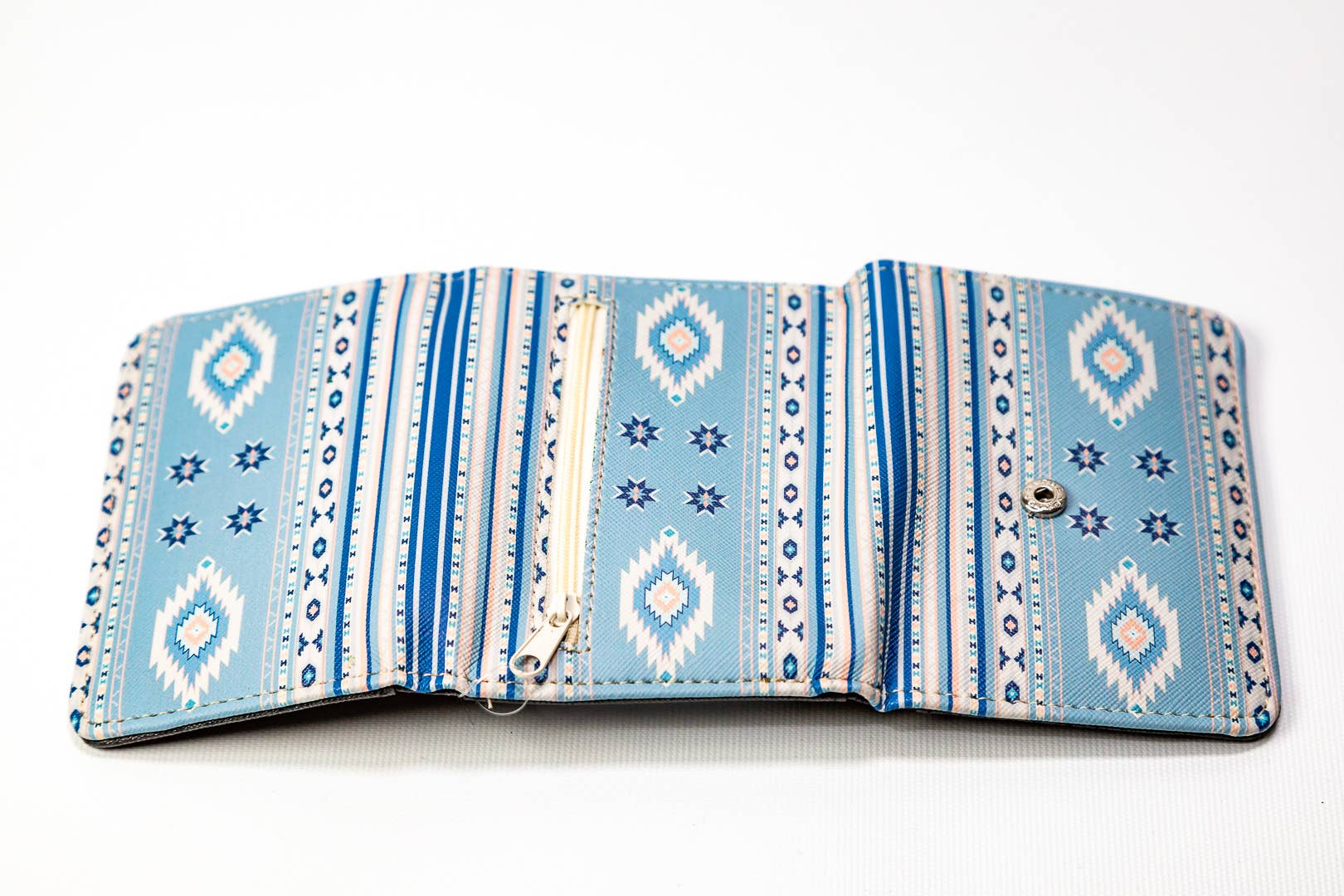 Flag Matrix Inc - Wholesale Wallet - Women's - Myka 5″ Tri-fold Native Wallet7