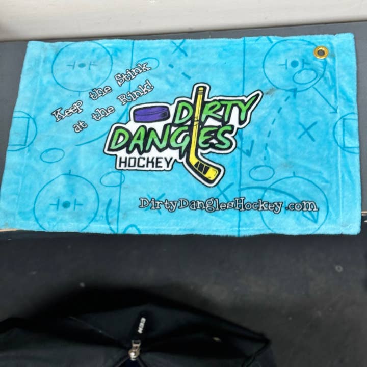 Dirty Dangles Hockey - Wholesale Sports Towel - Bench and Skate Towels (11in x 18in) - Dirty Dangles Hockey