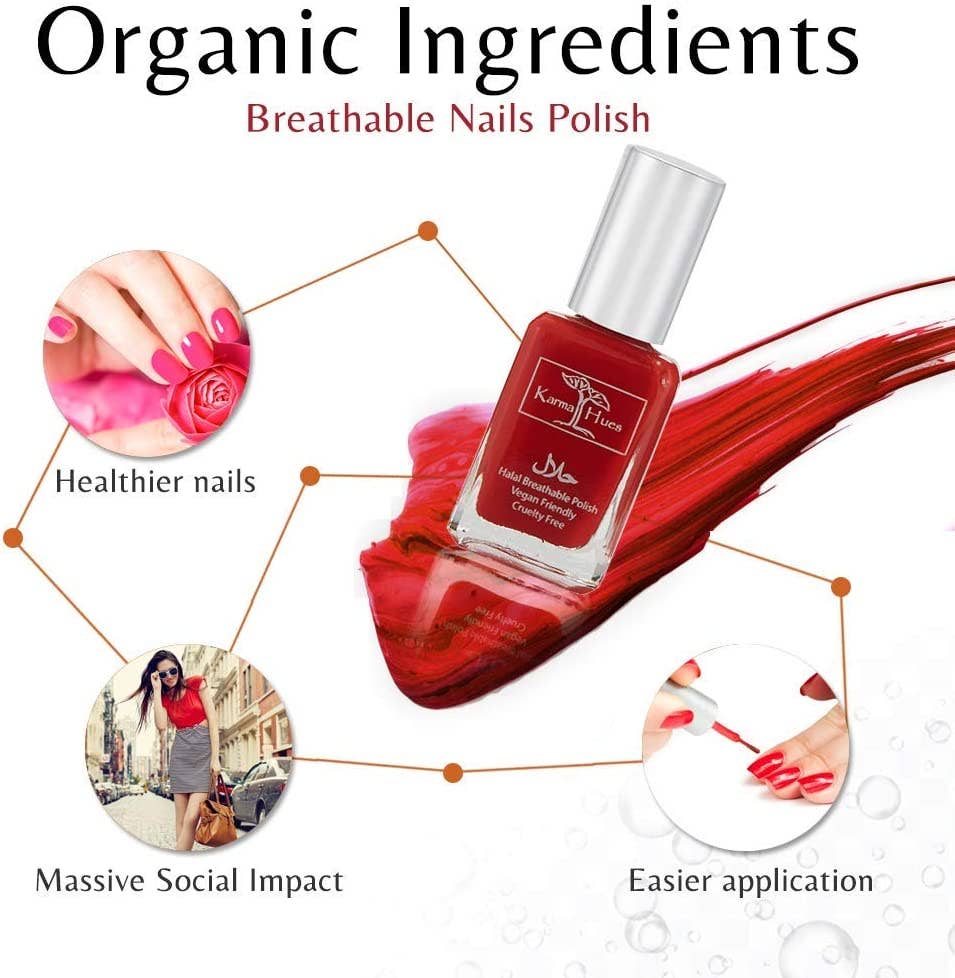Karma Organic spa - Wholesale Nail Polish - Rabia - Karma Halal Certified Nail Polish Truly Breathable4