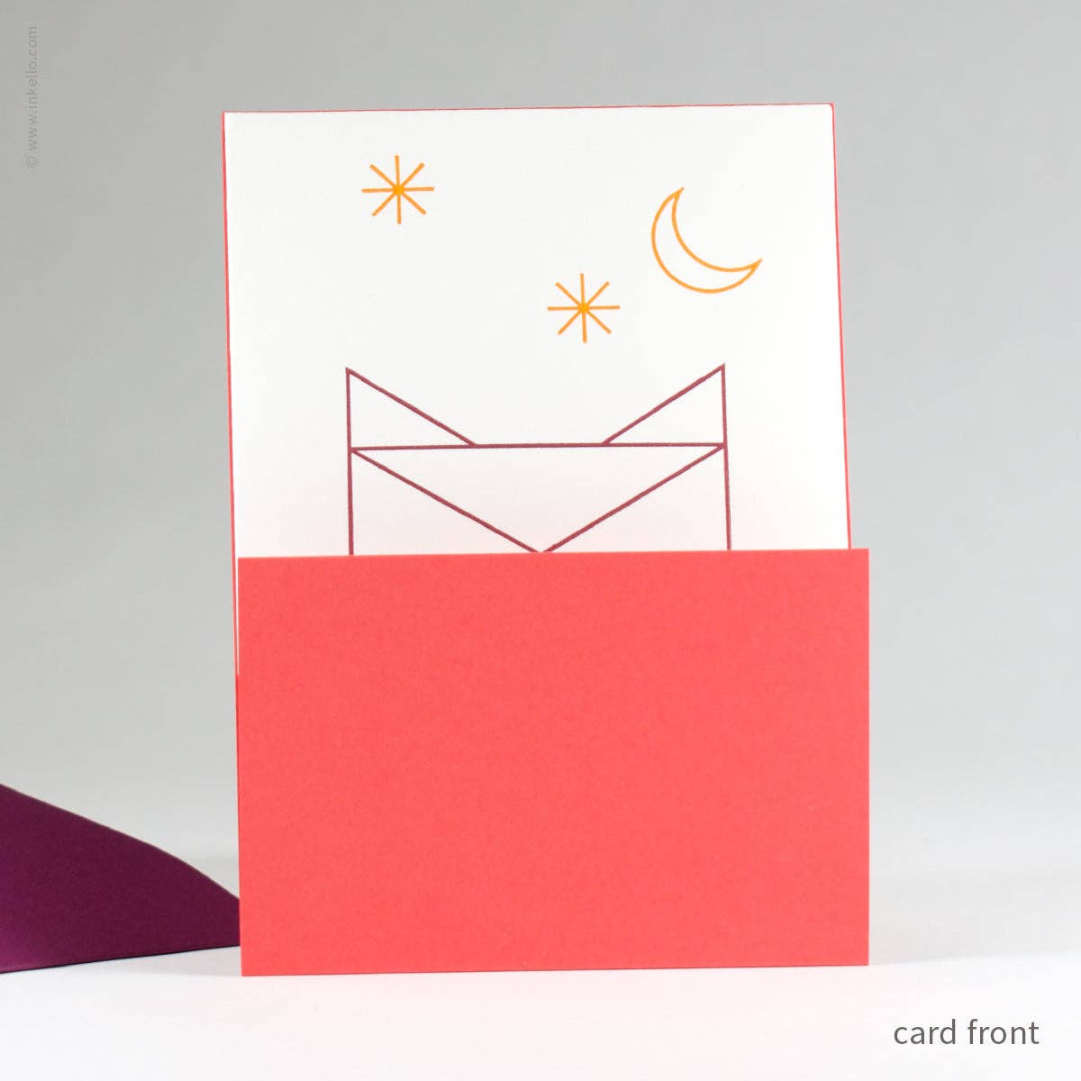 Inkello Letterpress - Wholesale Everyday Greeting Card - Owl Who Who Loves You Peek-a-Boo Card (#506)1