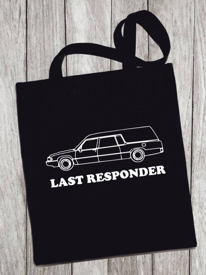 Reusable Grocery Bag/Tote Bag - "last responder" for wholesale by Witchwood Bags