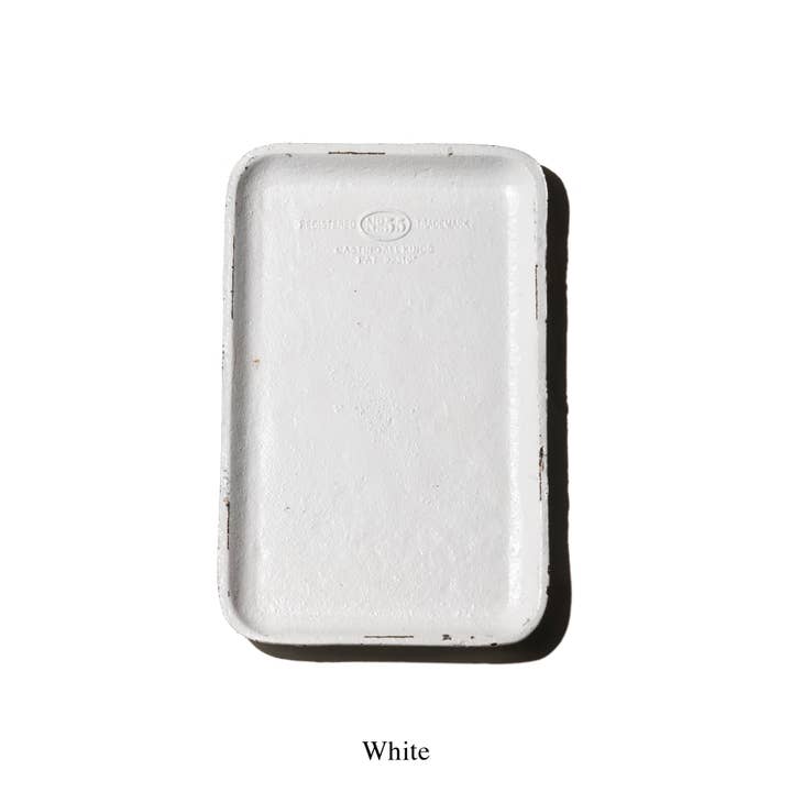 Puebco - Wholesale Decorative Tray - CAST IRON TRAY - WHITE