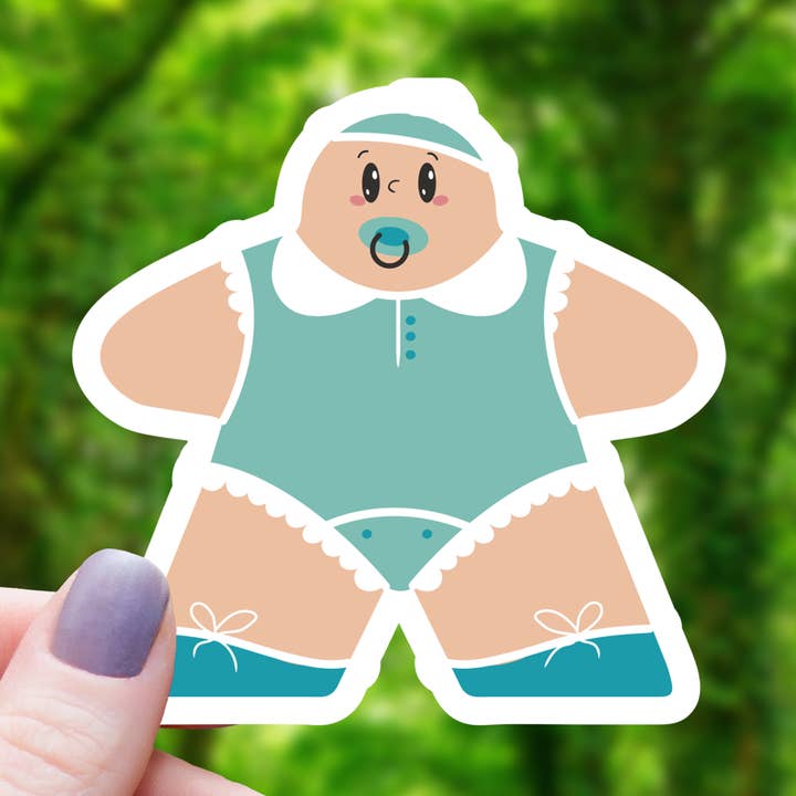 Baby Board Game Piece Sticker - 3" for wholesale by Mimic Gaming Co