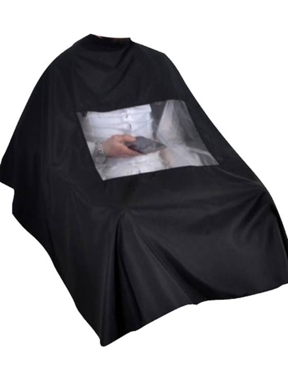 sesioMWorld - M·O·I Professional - Wholesale Cape - Women's - Hairdresser/Extra Large Cape with Window0