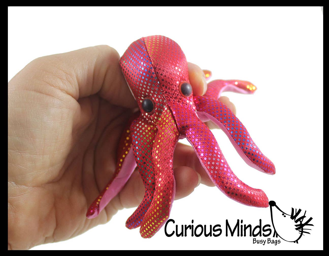 Curious Minds Toys - Vente Peluche – enfant et bébé - 1 jouet animal en forme de pieuvre rempli de sable - sac de sable lourd5