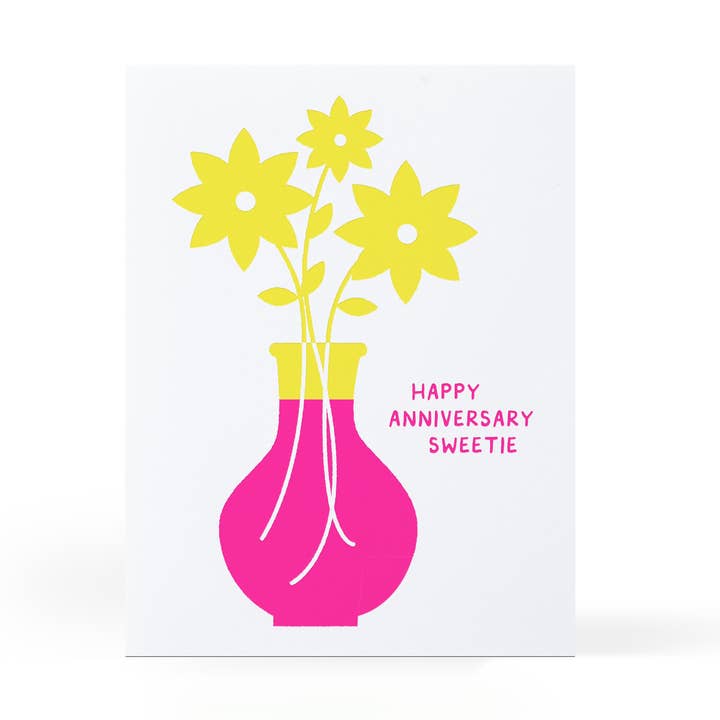 Vase d'anniversaire pour la vente par Sweet Bippy Press