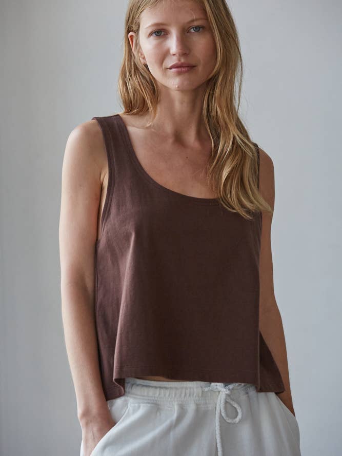 By Together - Wholesale Tank Top - Women's - L8751 | Knit Cotton Scoop Neck Sleeveless Tank Top9