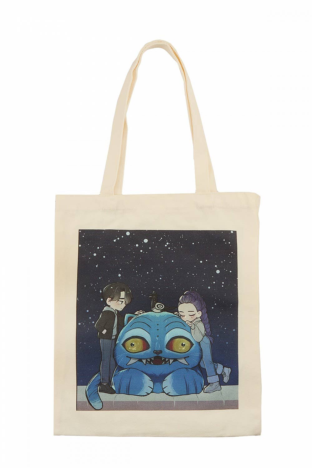 MIX K-pop Demon Hunter Blue Tiger Derpy KPOP CANVAS TOTE BAG for wholesale on Faire3