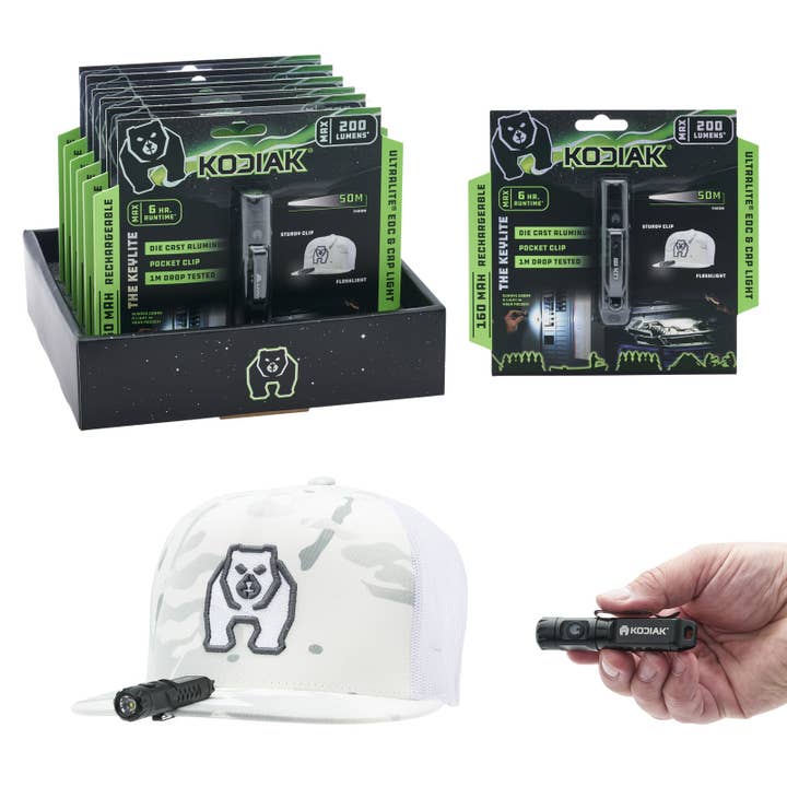 Kodiak Keychain Flashlight with Clip for wholesale by LitezAll