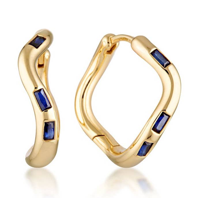 Cascade Hoop-örhängen - Skapad safir för wholesale av Linda Tahija Jewellery