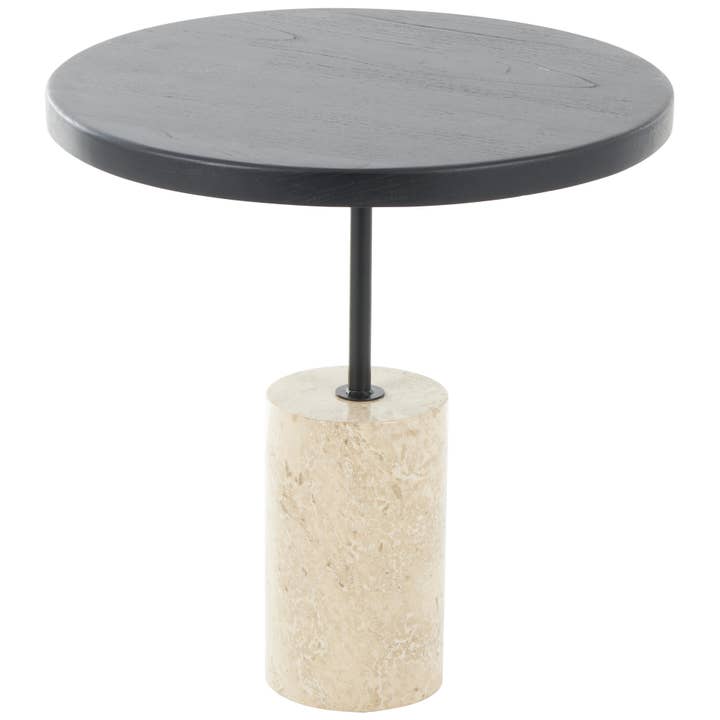 Modern Black Wood Accent Table for wholesale by Deco Marché