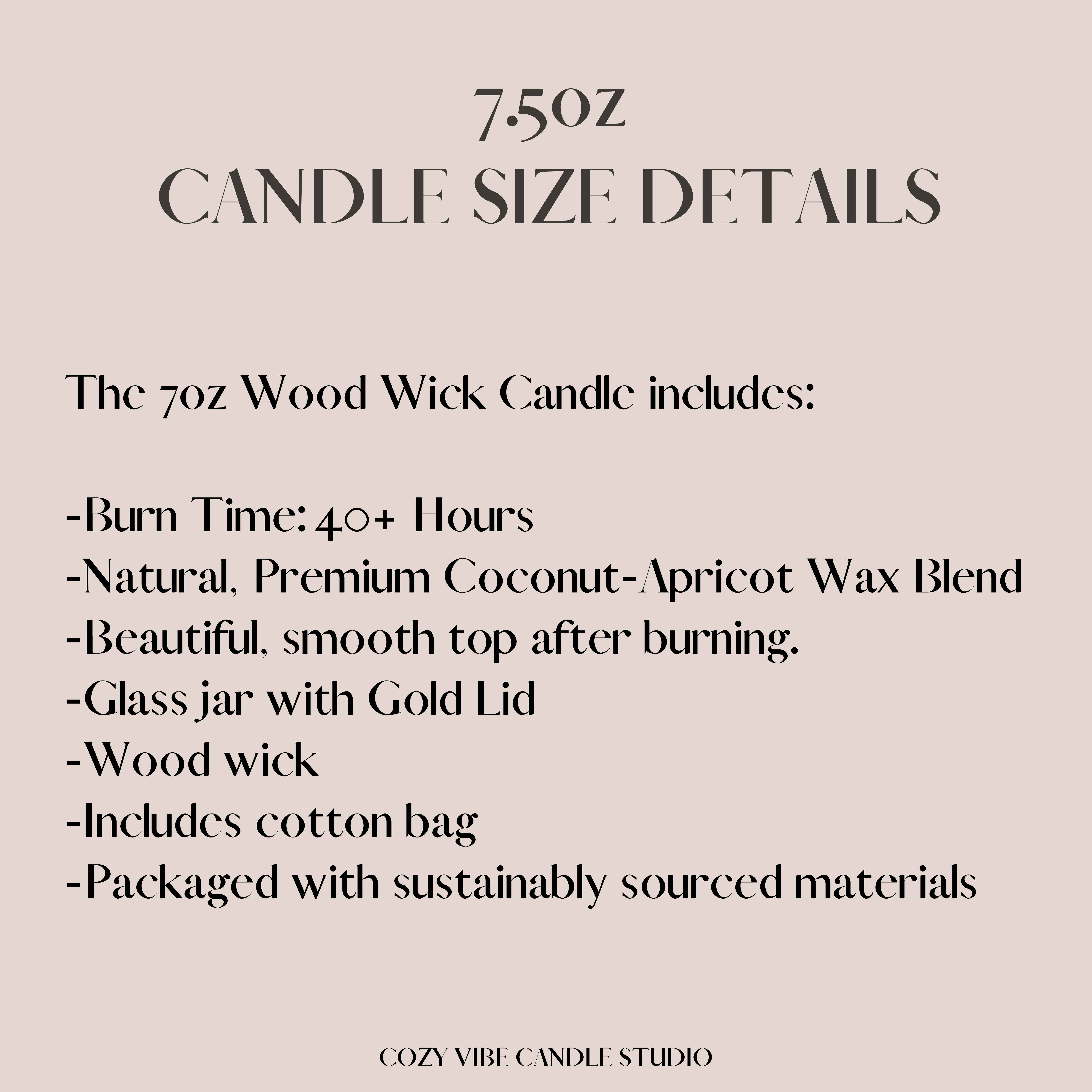 Cozyvibecandlestudio - Wholesale Jar/Filled Candle - Coconut Apricot Wax Candles | 7.5oz Glass Jars3