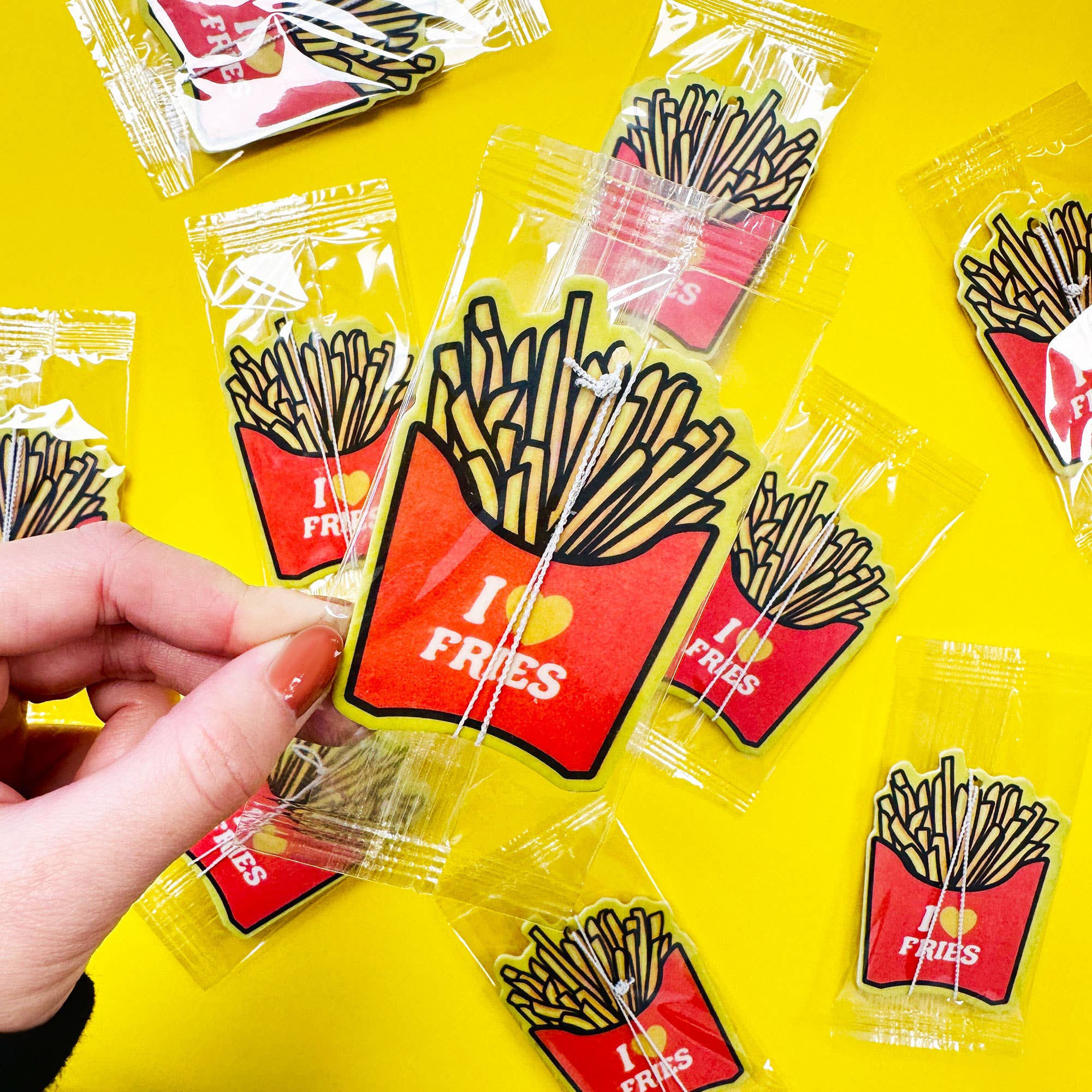 Studio Soph (We Pay Your Import Fees - We Ship DDP) - Wholesale Air Freshener - I Love Fries Food Air Freshener0