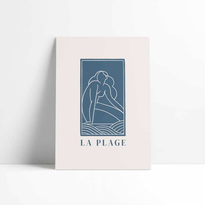 CARTEL 30X40 CM - La Playa para venta al por mayor de David & David Studio