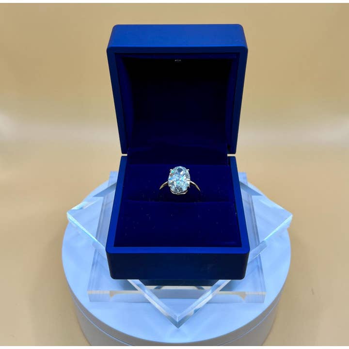 Elegant Jewels LLC - Wholesale Engagement Ring - 5 CT Oval Lab Grown Diamond 14K Gold Solitaire Ring
3