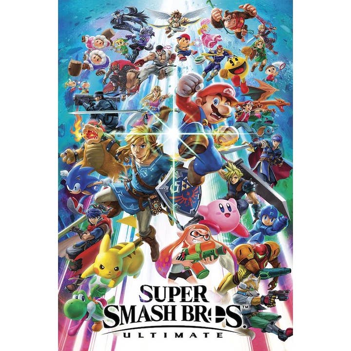 Posters Wholesale - Vente Poster - Super Smash Brothers 24x36 Affiche de Jeu Ultime