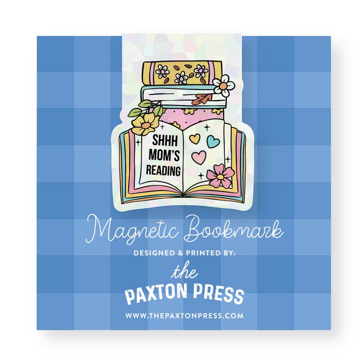Chut, maman lit un marque-page magnétique holographique pour la vente par The Paxton Press