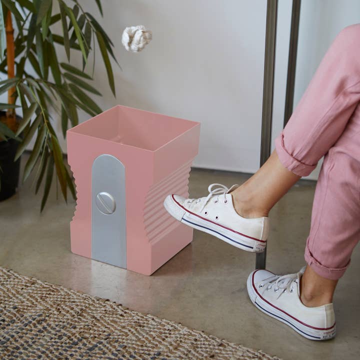 Balvi - Wholesale Trashcan/Trash Bin - Bin, Sharpener, Light Pink, Plastic,