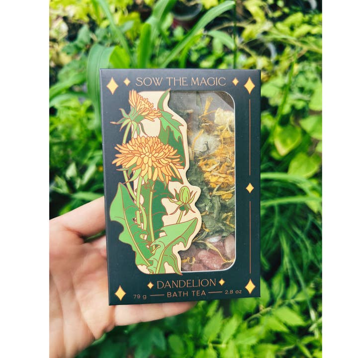 Sow the Magic - Wholesale Bath Soak/Milk - Dandelion Tarot Botanical Bath Tea Box